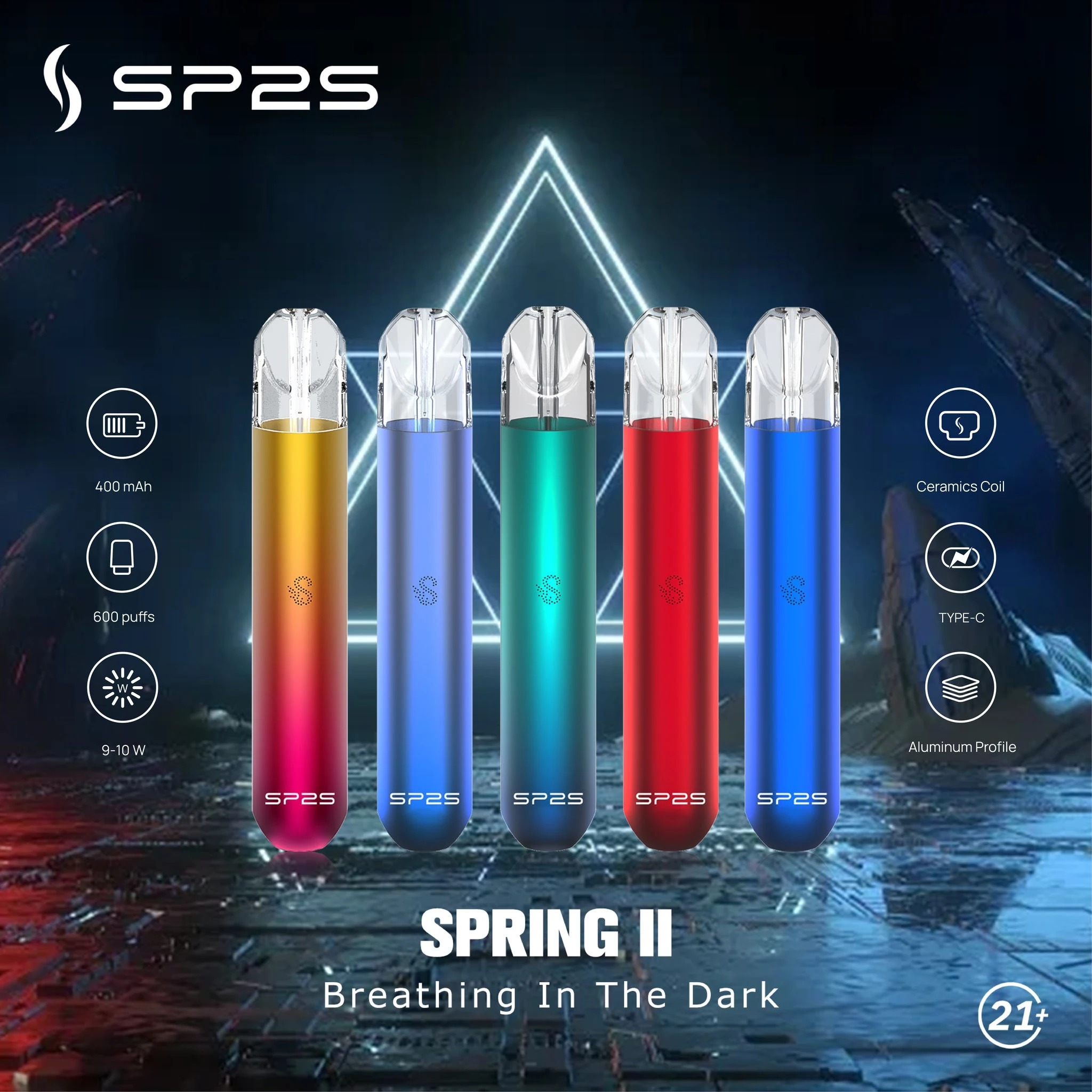 SP2S一代主機｜經典入門款電子煙主機・穩定輸出・多色可選